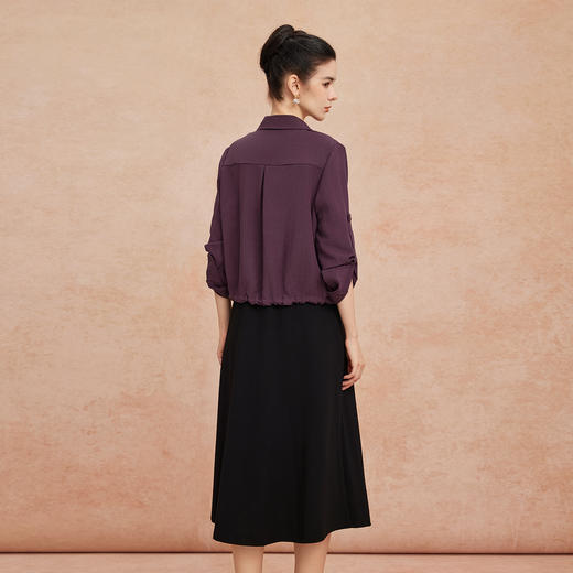 QG802斯尔丽25新款高级感宽松衬衫搭吊带连衣裙女士套装商务休闲套装 商品图1