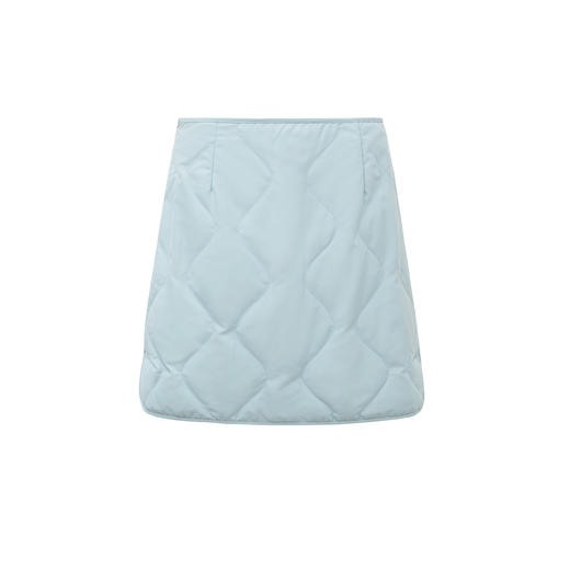 SELFWHO90白鸭绒经典A字短裙女2025冬新款显瘦包臀开衩短款半身裙 商品图4