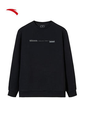 【本周特价】安踏圆领套头卫衣男装2025秋季新款纯色简约运动服上衣152537705