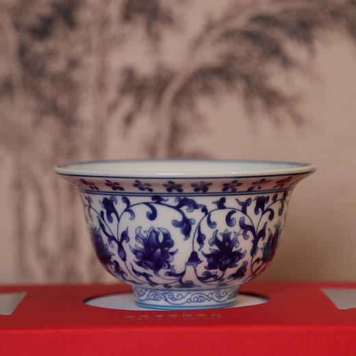 上新了故宫·镜像传奇 青花压手杯(狮球心)*1+青花压手杯(葵花心)*1+礼盒*1 商品图10