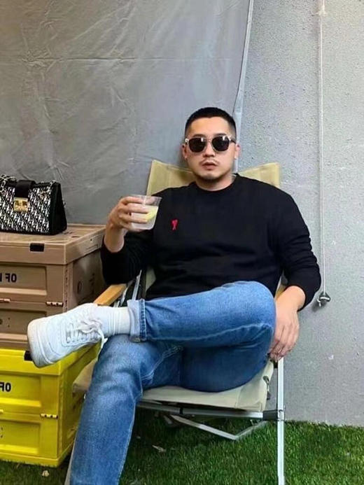 【开放日忙 秒杀价已调 直接拍】​AMI 男女情侣款 红色 小爱心棉质长袖T恤 商品图14