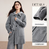 【内购】【绵羊毛】格雷系英伦风翻领单排扣落肩袖显瘦保暖厚双面呢大衣-W54OC2666 商品缩略图3