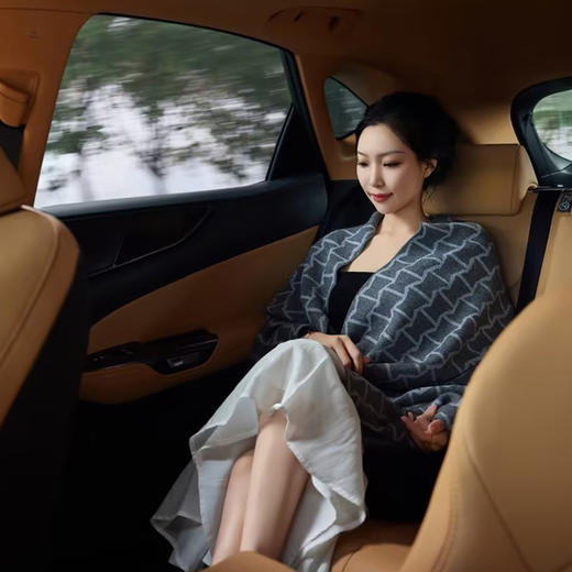 鄂尔多斯1980定制羊毛羊绒披肩 商品图0