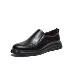 【云粉节】 【拔佳】BF楼Bata乐福鞋男2025秋款牛皮纹理厚底通勤一脚蹬50530CM5   吊牌价999   活动价569