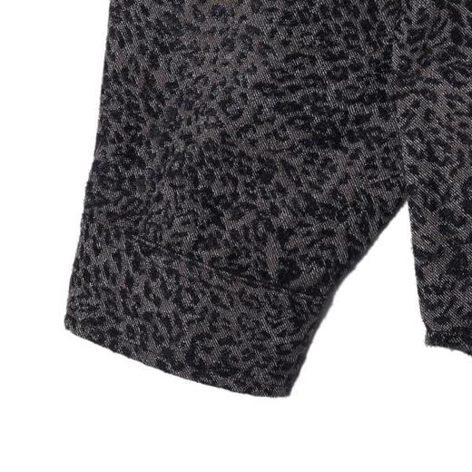 59200SDSA男士秋冬新款痞帅男装潮牌撞色豹纹翻领长袖衬衫百搭简约衬衣 商品图4