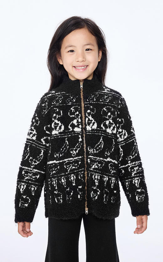 jnby   25年秋款  短款开襟毛衫  1P9310930 商品图6