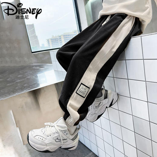 迪士尼男童裤子春秋款2024新款儿童运动裤炸街卫裤秋装帅气休闲裤 商品图7