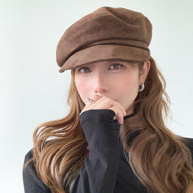 秋冬百搭神器🎩【日系交叉报童帽】三色可选〰️加宽帽檐超显脸小！方圆脸也能轻松驾驭🍂秋日氛围感拉满