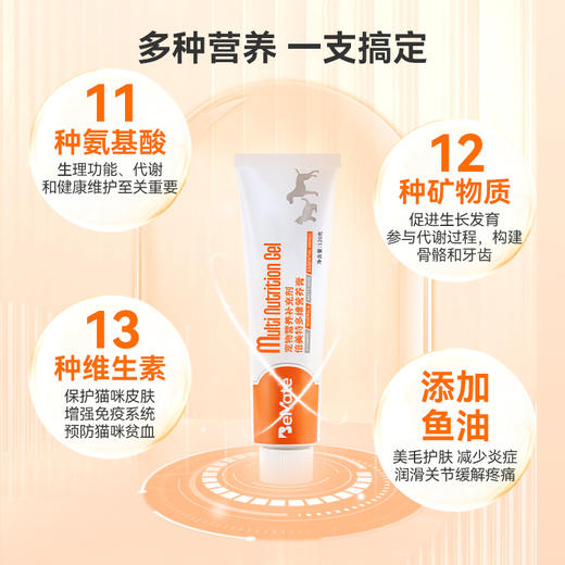 BeMate倍美特 多维营养膏 （犬猫通用 ）120g/ 支   美毛强体双滋养 吃出好身体   原料组成 ：鱼油，葡萄糖等 商品图1