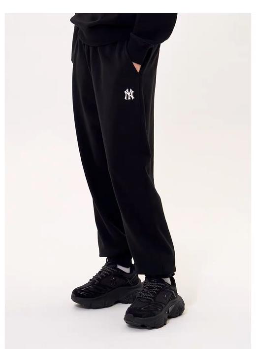 优选 | MLB经典小LOGO束脚长裤 黑色/奶油色/麻灰色 S-XL 显高又显瘦 松弛感 商品图1