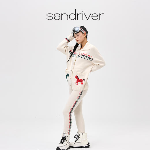 羊绒针织小脚裤  SJF97K243N 商品图0