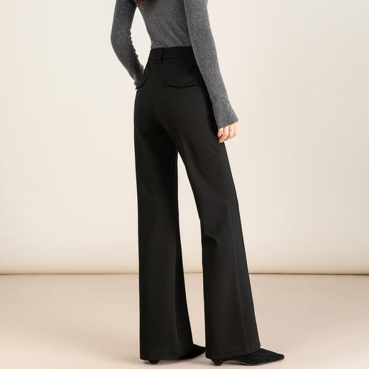 「高货xg」全新升级【铂金会员183/天猫249/差价66】(03006)洛诗琳气质通勤高腰微喇裤2025冬季显瘦百搭加绒西装裤 商品图3