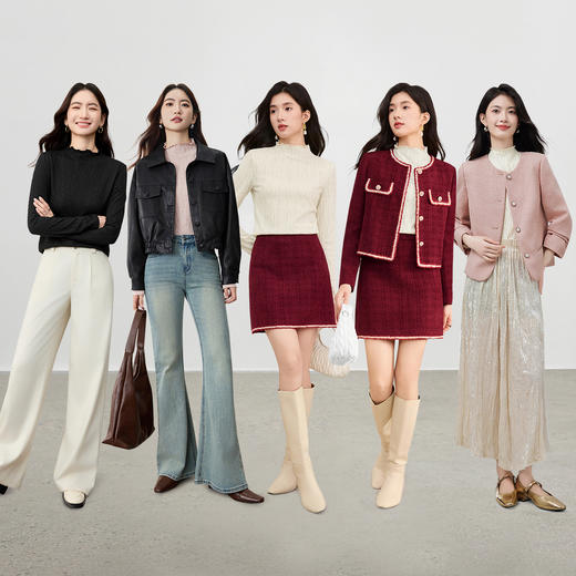 【内购】【蕾丝衫】水波纹肌理半高领波边蕾丝镂空针织蕾丝衫-153SA2431 商品图2