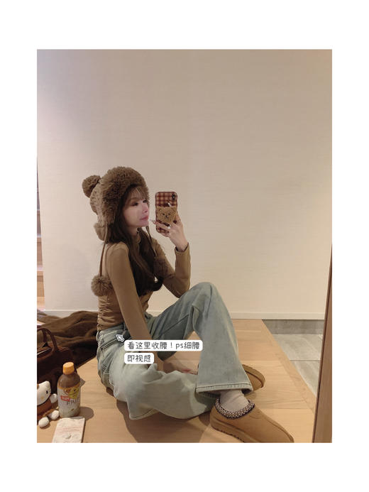 金蘑菇菇  法颂 背带裙套组/ 显瘦微宽松直筒背带裙 商品图10