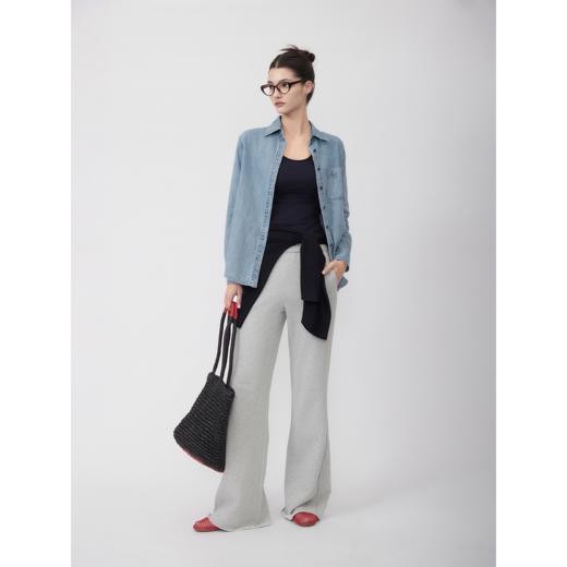 COCO ZONE【黑标系列】——松弛老钱风100%进口意大利带标牛仔衬衫ACD1A0450 商品图0