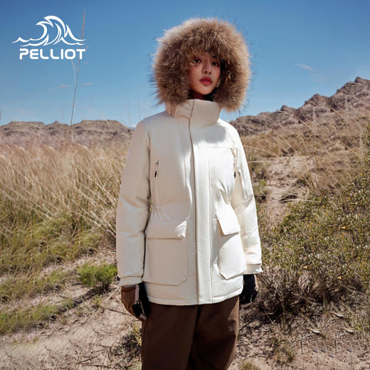 伯希和户外800蓬羽绒服女2025新款男连帽登山外套防风鹅绒派克服 商品图0