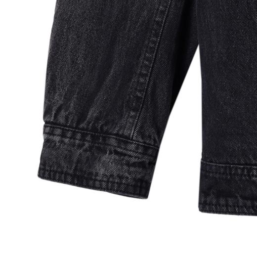 250113SDSA男士秋冬新款痞帅男装韩版简约磨白翻领牛仔外套百搭时尚夹克 商品图4