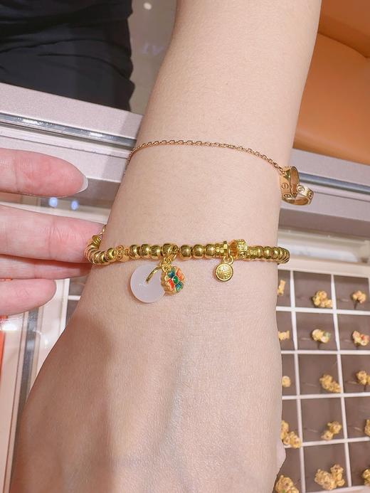 【人气爆款】黄金小金珠10颗 足金小珠子配珠转运珠MEMORA诗普琳HP561001 商品图4