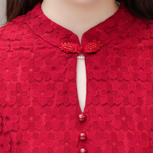 QYM 1315C358-Y中式国风复古旗袍裙连衣裙时尚 商品图3