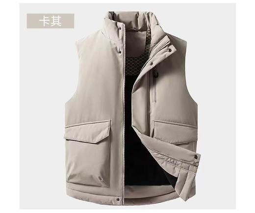 秋冬季户外立领坎肩 800+蓬松度 科技涂层防泼水加厚保暖时尚羽绒马甲BS25862-ZD 商品图5