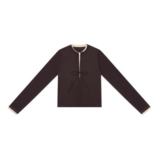 COCO ZONE 刘一一 【100绵羊毛】文艺风假两件毛织上衣CD1A1019 商品图1