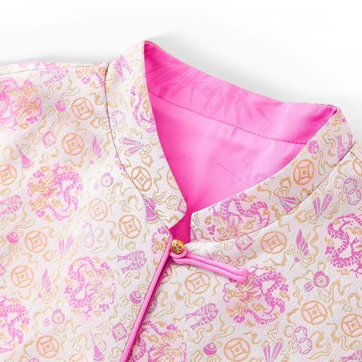 「高货wl」全新升级【铂金会员330/天猫449/差价119】(95832)洛诗琳新中式金丝提花外套2025秋季新款两面穿国风上衣女 商品图2