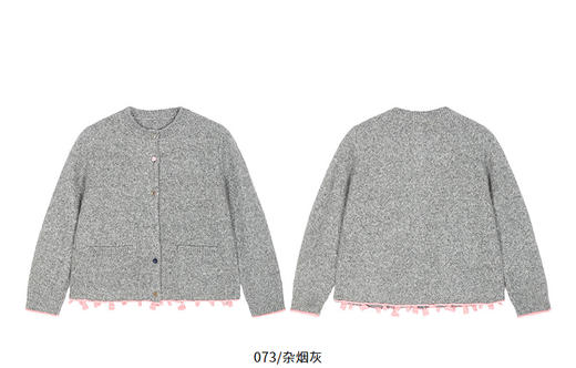 jnby  25年秋款  短款开襟毛衫 1P9312640 商品图14