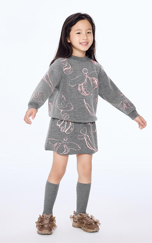 jnby  25年秋款  短款腰裙  1P9D11150 商品图0