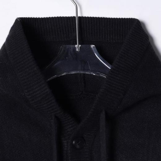 SDSA男士秋冬新款痞帅男装韩版纯色抽绳纽扣连帽针织衫百搭毛衣 商品图2