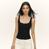 Ariseism 美式复古设计感黑色基础吊带背心女夏季新款修身上衣 商品缩略图2