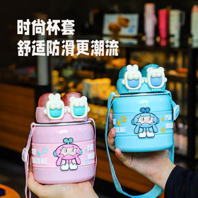  【双盖双饮，快乐加倍】新款316不锈钢儿童保温杯🔥，大容量防摔设计，时尚便携出行神器！