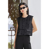 米思阳2026春新款单排扣蕾丝拼接西装马甲气质显瘦无袖叠穿上衣女3444 商品缩略图6
