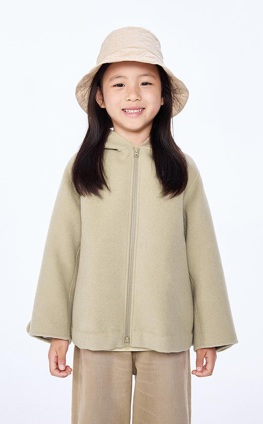 jnby  25年秋款  短款呢大衣  1P9810120 商品图6