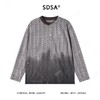 58302SDSA男士秋冬新款痞帅男装潮牌渐变半纽扣圆领卫衣百搭网红款上衣 商品缩略图1