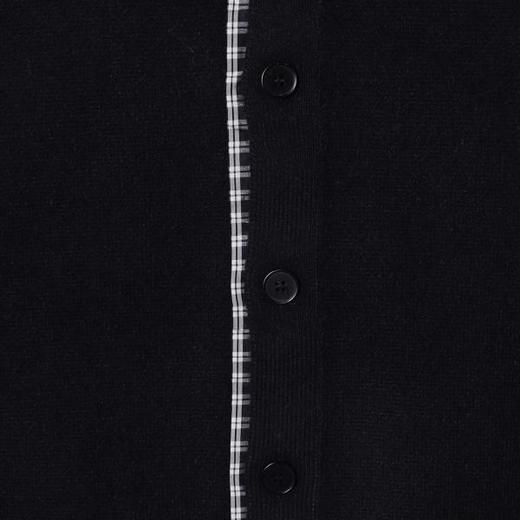 250130SDSA男士秋冬新款痞帅男装潮牌拼接假两件毛衣纽扣针织衫开衫百搭 商品图2