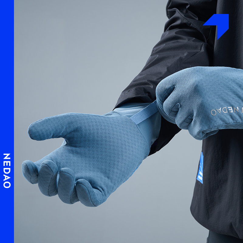 内道聚能卷运动手套保暖户外登山越野防滑舒适冬跑步运动手套