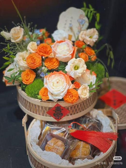 中秋节——双层手编提篮 商品图0