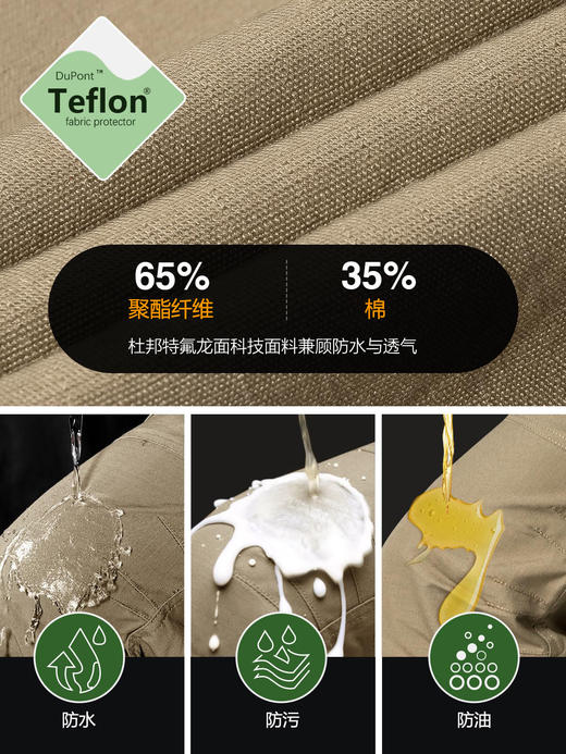 【多口袋装载 防泼防污 耐磨耐造】自由兵奇袭户外战术裤ds(zb) 商品图6