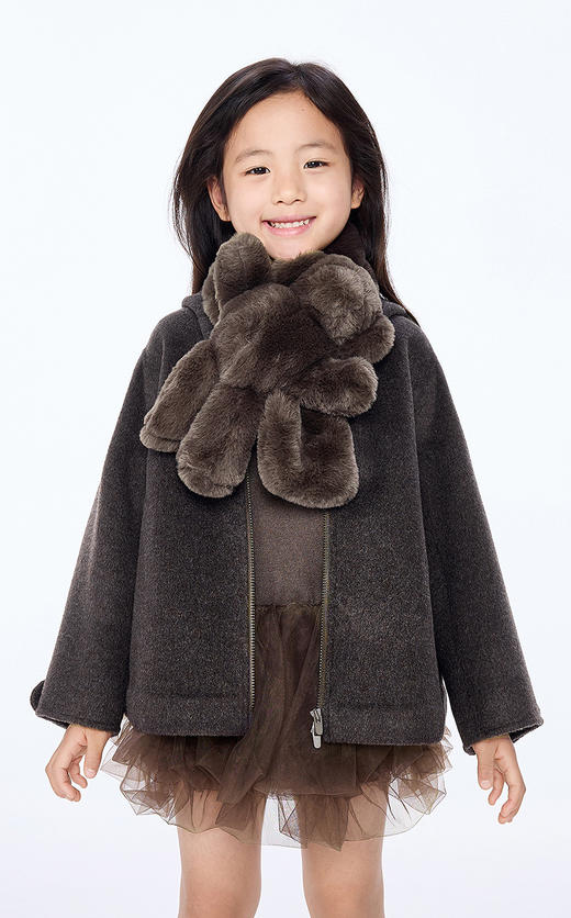 jnby  25年秋款  短款呢大衣  1P9810120 商品图3