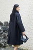 ESTELLICA 黑色率性中长款风衣外套 20801 商品缩略图4