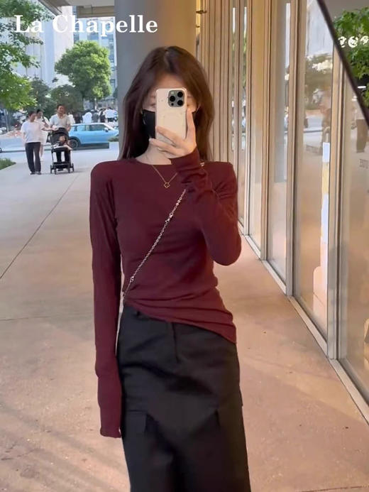 【开放日忙 秒杀价已调 直接拍】新款 therow 长袖打底衫 依旧是“绒感面料”非宽版 商品图0