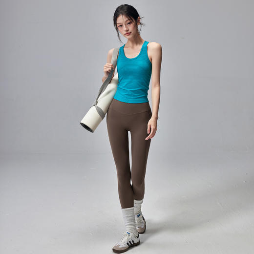 Gymicon能量符号 无缝工字运动背心带胸垫瑜伽服背心健身瑜伽服文胸防震跑步YABX2563 商品图3