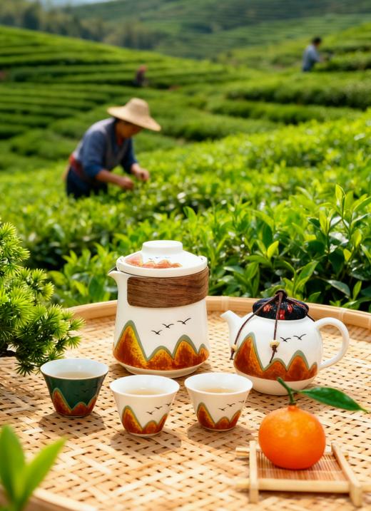 【创意茶具】国潮文化千里江山茶具 商品图2