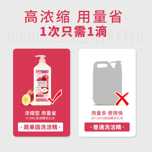 【餐具净组合】蔬果园阳光富士/橘采星光果蔬餐具净1280g*2瓶 商品图6