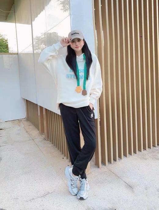 优选 | MLB经典小LOGO束脚长裤 黑色/奶油色/麻灰色 S-XL 显高又显瘦 松弛感 商品图5