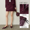【内购】【易搭配】优雅通勤含绵羊毛粗花呢中腰A字短裙-153QA3202 商品缩略图3