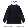 SDSA男士秋冬新款痞帅男装潮牌扎染拼接圆领卫衣肌理感时尚舒适 商品缩略图5