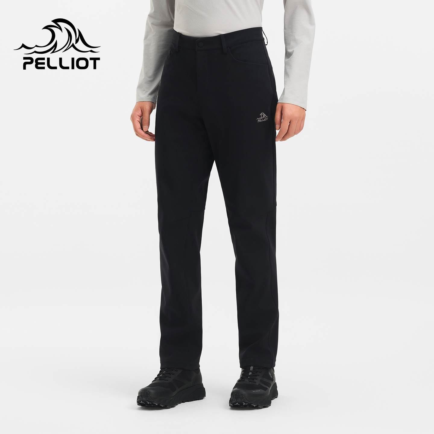 伯希和软壳裤男新款户外防风防泼水徒步登山裤子高弹舒适运动长裤