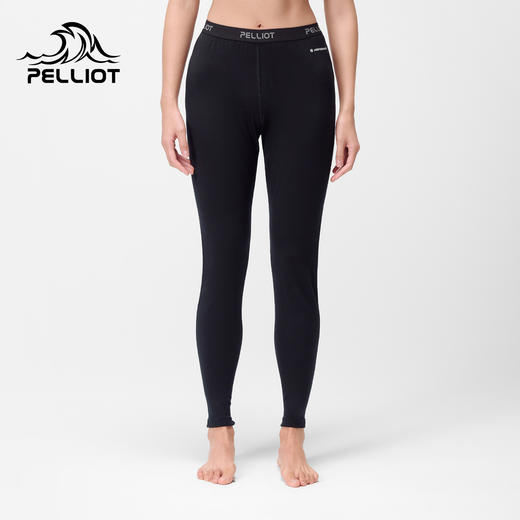 【P系列】伯希和户外运动打底裤女美利奴羊毛快干抑菌保暖登山裤 商品图0