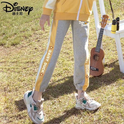 迪士尼女大童裤子春季2025新款洋气女童运动裤春秋儿童休闲裤春装 商品图4